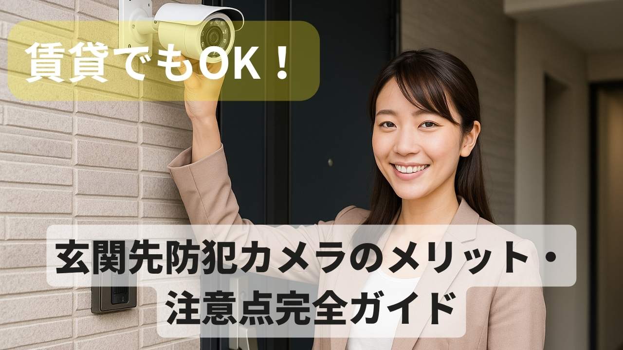 賃貸でもOK！玄関先防犯カメラで対策＆メリット・注意点完全ガイド